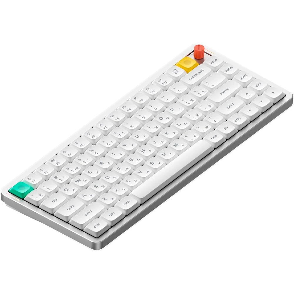 Клавиатура NuPhy AIR75v3 Wireless (Blush Nano Switch) RGB White - AIR75v3-NW-BLN