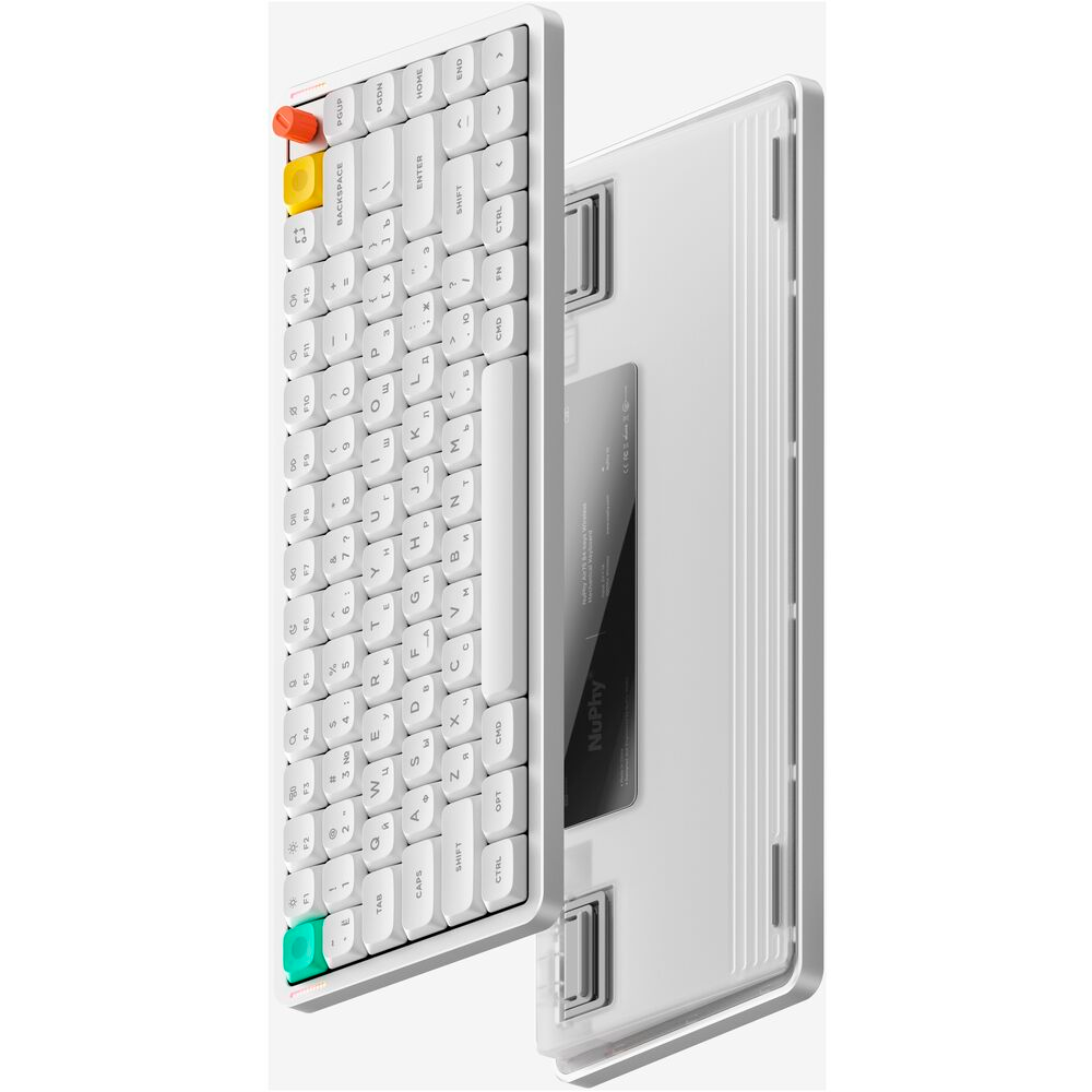 Клавиатура NuPhy AIR75v3 Wireless (Red Nano Switch) RGB White - AIR75v3-NW-RN - фото 4