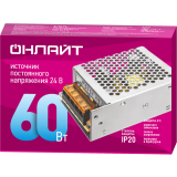Драйвер для светодиодной ленты ОНЛАЙТ OD-P60-IP20-24V (90640)