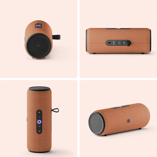 Умная колонка Яндекс Станция Стрит Алиса Оранжевый (YNDX-00030ORG) - фото 5