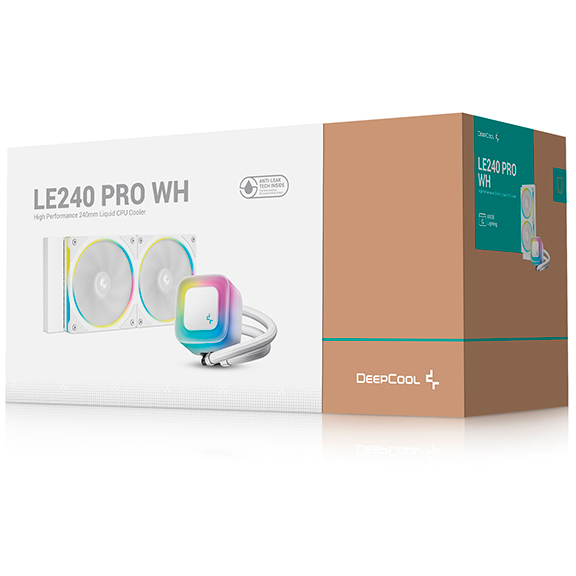 Система жидкостного охлаждения DeepCool LE240 PRO WH - R-LE240PRO-WHAMMC-G-1 - фото 6