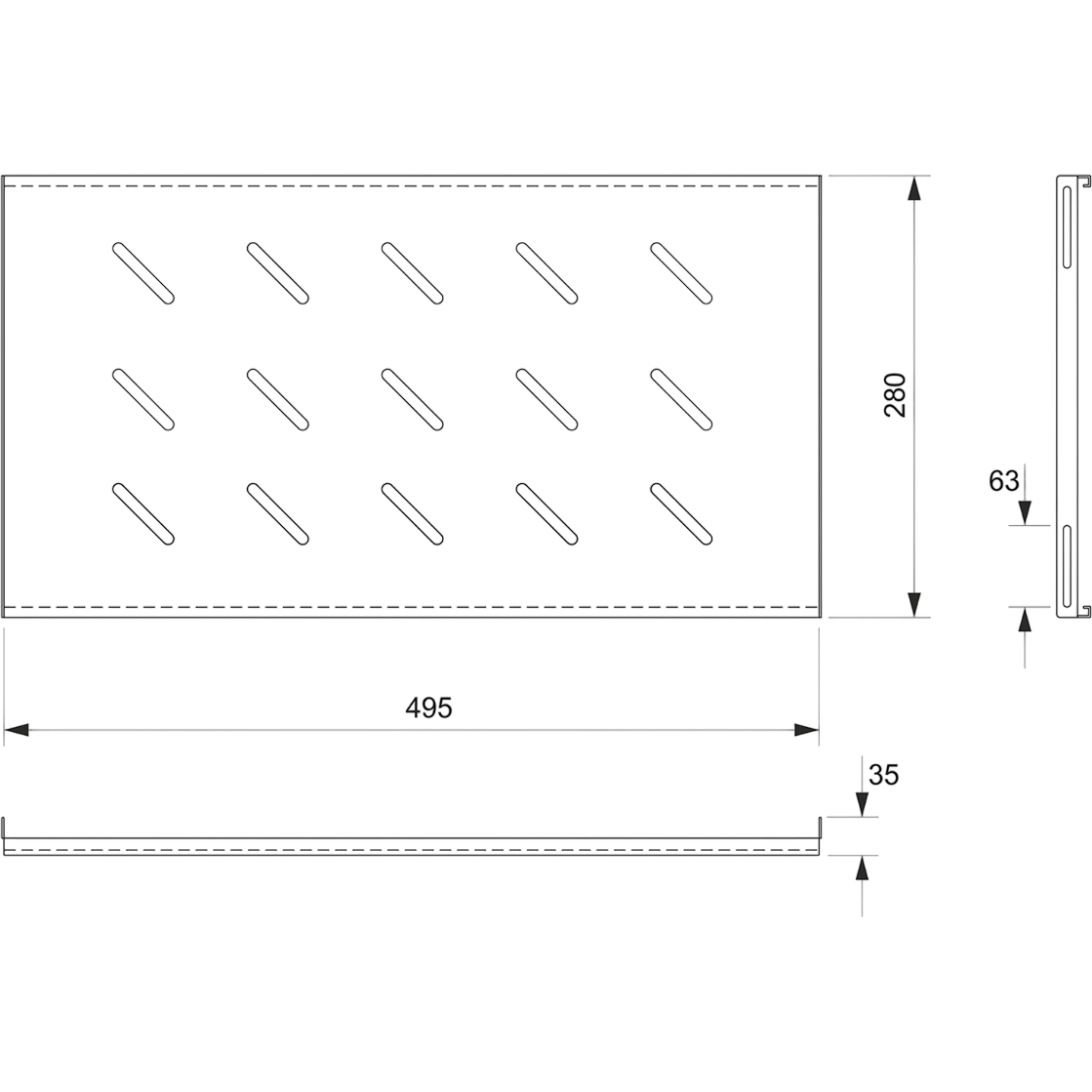 Полка для шкафа/стойки Cabeus SH-J018-WM45-BK - фото 3
