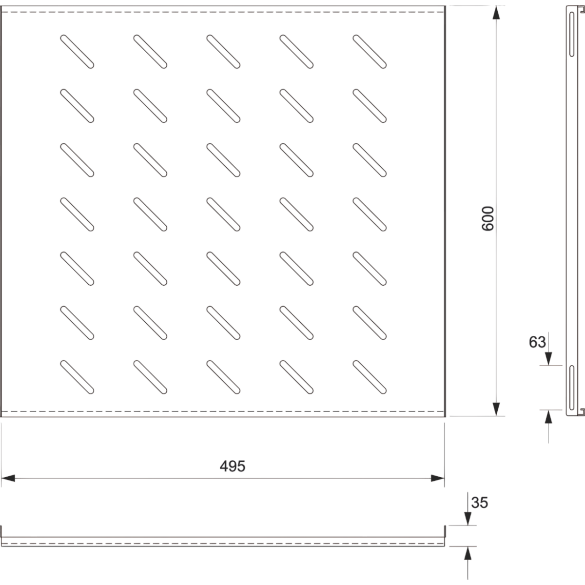 Полка для шкафа/стойки Cabeus SH-J018-FC-800m-BK - фото 3