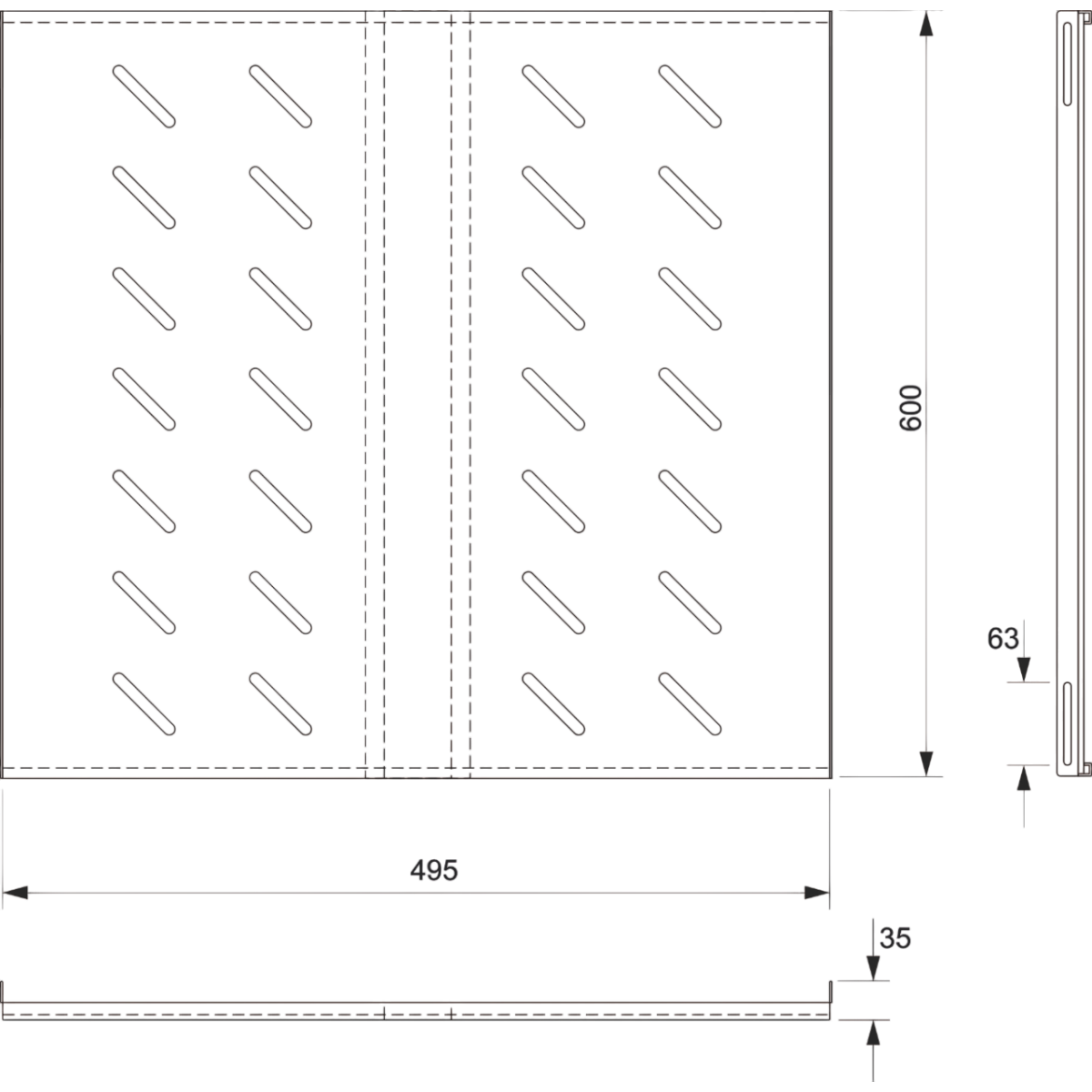 Полка для шкафа/стойки Cabeus SH-J018-FC-800m-100KG-BK - фото 3