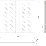 Полка для шкафа/стойки Cabeus SH-J018-FC-800m-100KG