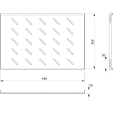Полка для шкафа/стойки Cabeus SH-J018-FC-600m-BK
