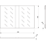 Полка для шкафа/стойки Cabeus SH-J018-FC-600m-100KG-BK