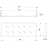 Полка для шкафа/стойки Cabeus SH-J017-1U-200