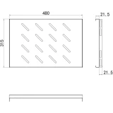 Полка для шкафа/стойки Wize WFSH60