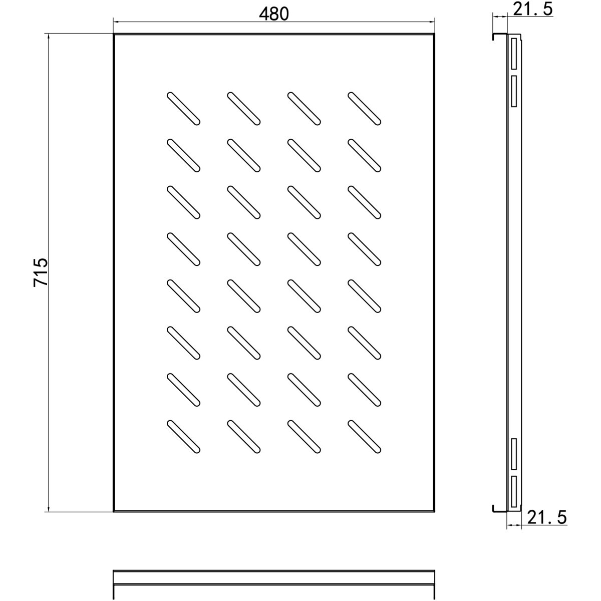 Полка для шкафа/стойки Wize WFSH100 - фото 4