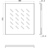 Полка для шкафа/стойки Wize WFSH80
