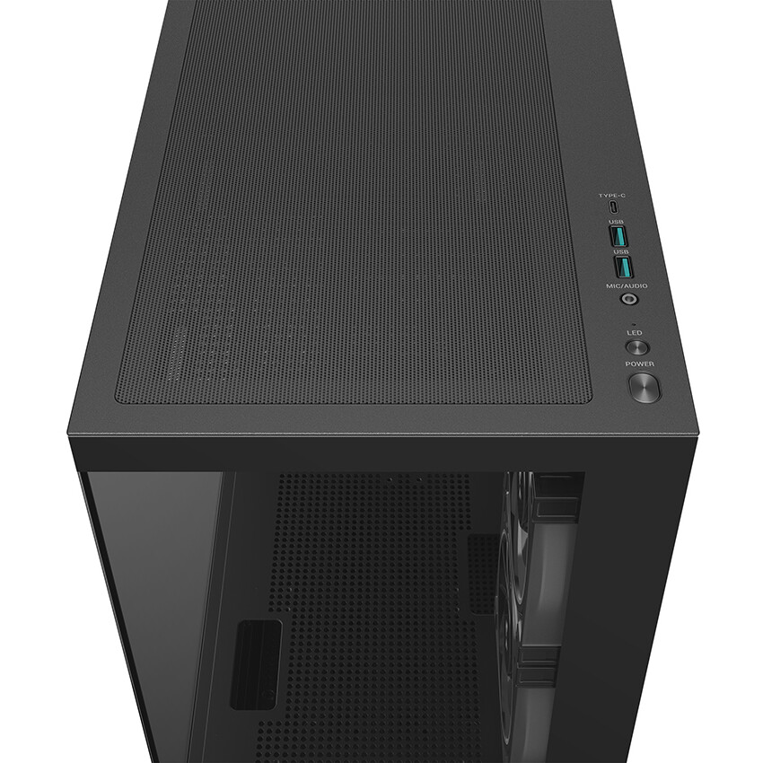 Корпус DeepCool CG380 3F Black - R-CG380-BKAGM3-G - фото 5
