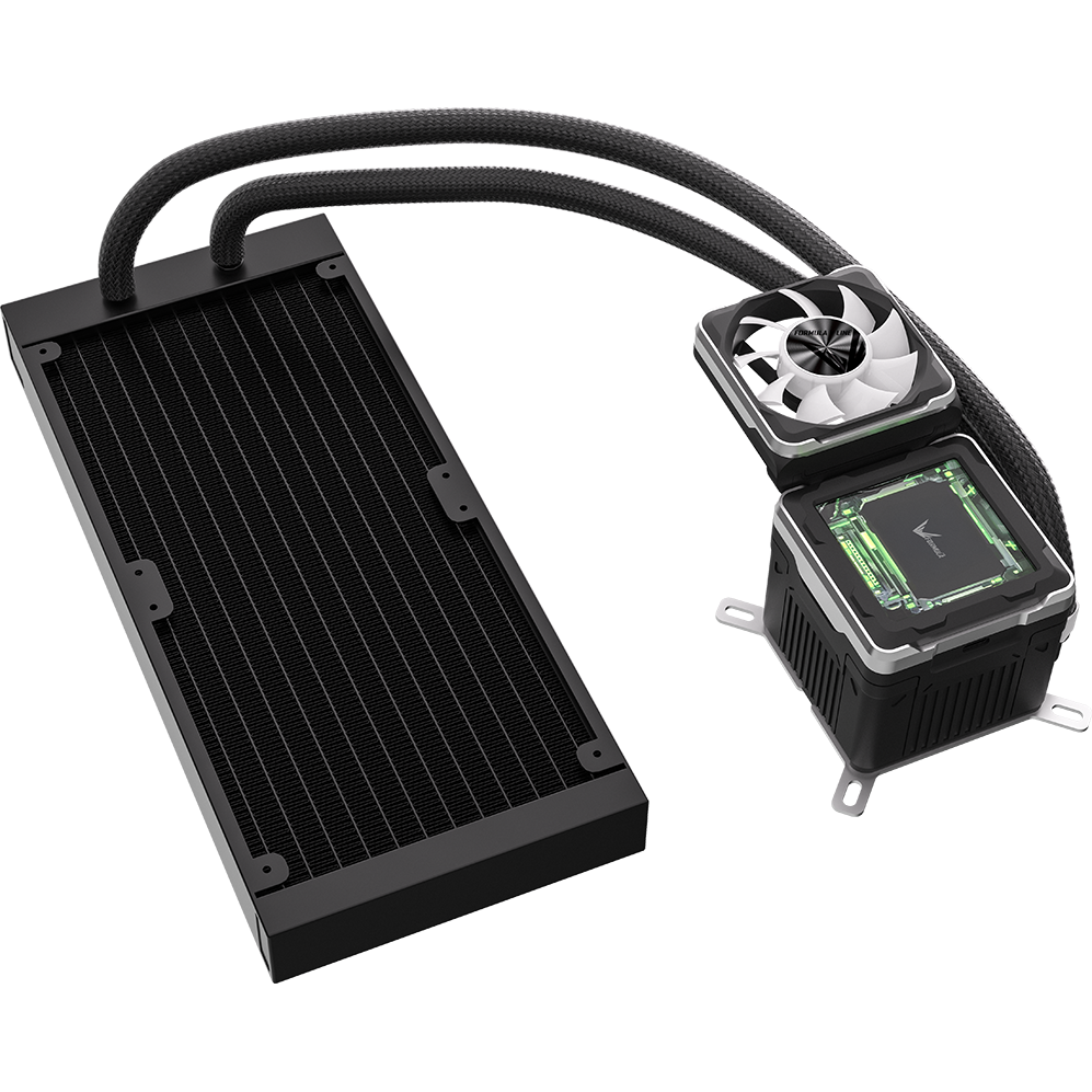 Система жидкостного охлаждения Formula Cryo Wing Digi 240 ARGB Black - Cryo Wing Digi 240 BK - фото 7