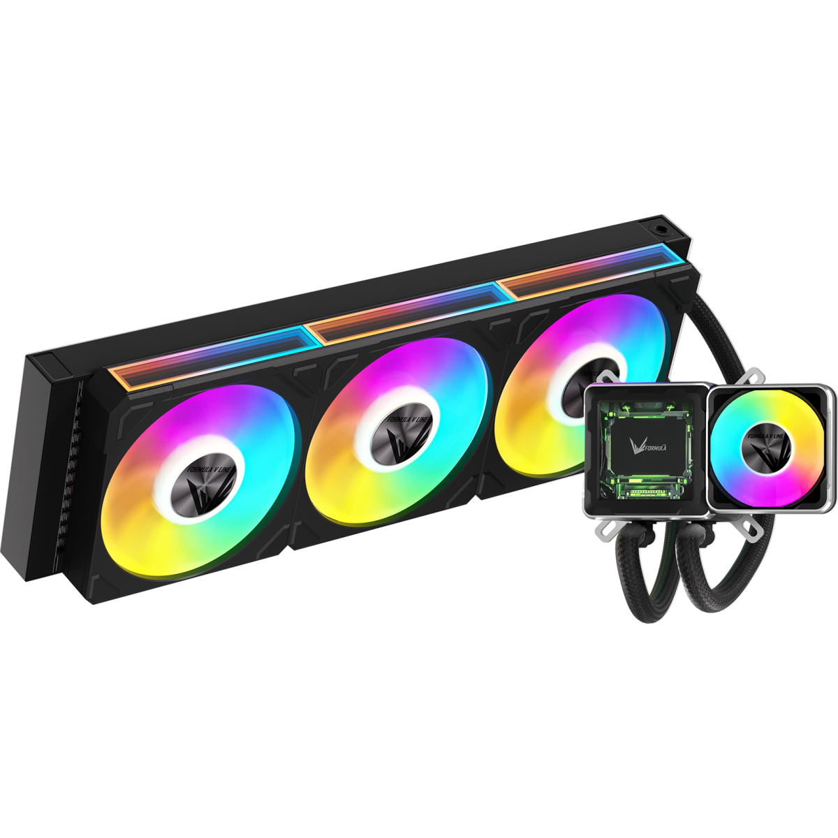 Система жидкостного охлаждения Formula Cryo Wing Digi 360 ARGB Black - Cryo Wing Digi 360 BK - фото 3