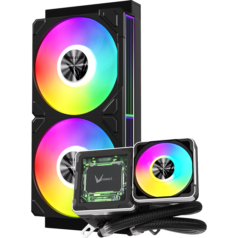 Система жидкостного охлаждения Formula Cryo Wing Digi 360 ARGB Black - Cryo Wing Digi 360 BK - фото 4