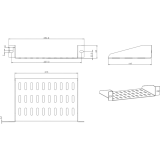 Полка для шкафа/стойки ЦМО МС-15-10