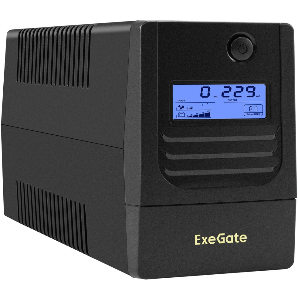 ИБП ExeGate Smart LB-500.LCD.AVR.2SH.USB - EX299495RUS