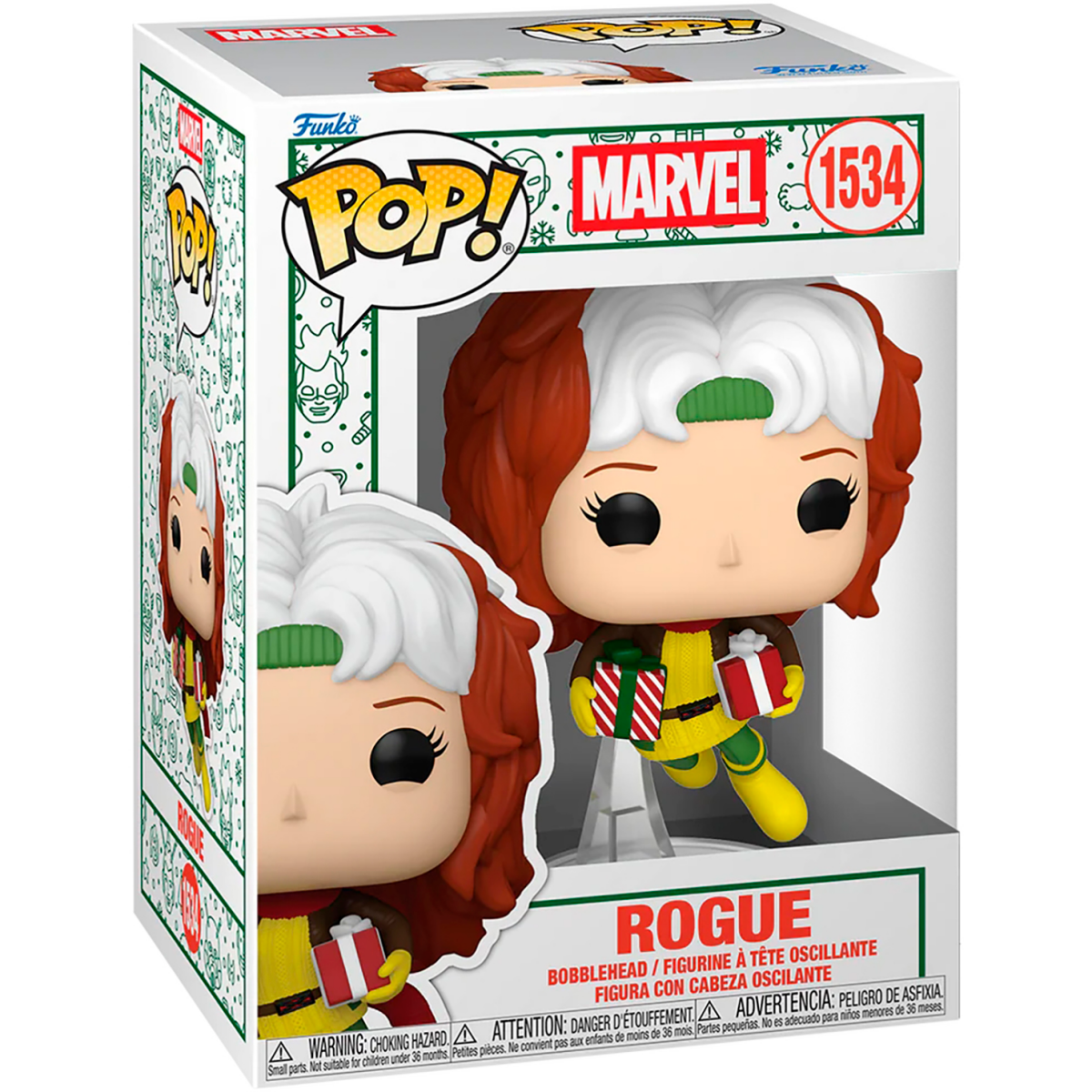 Фигурка Funko POP! Bobble Marvel Holiday Rogue with Presents (1534) - 86090 - фото 2
