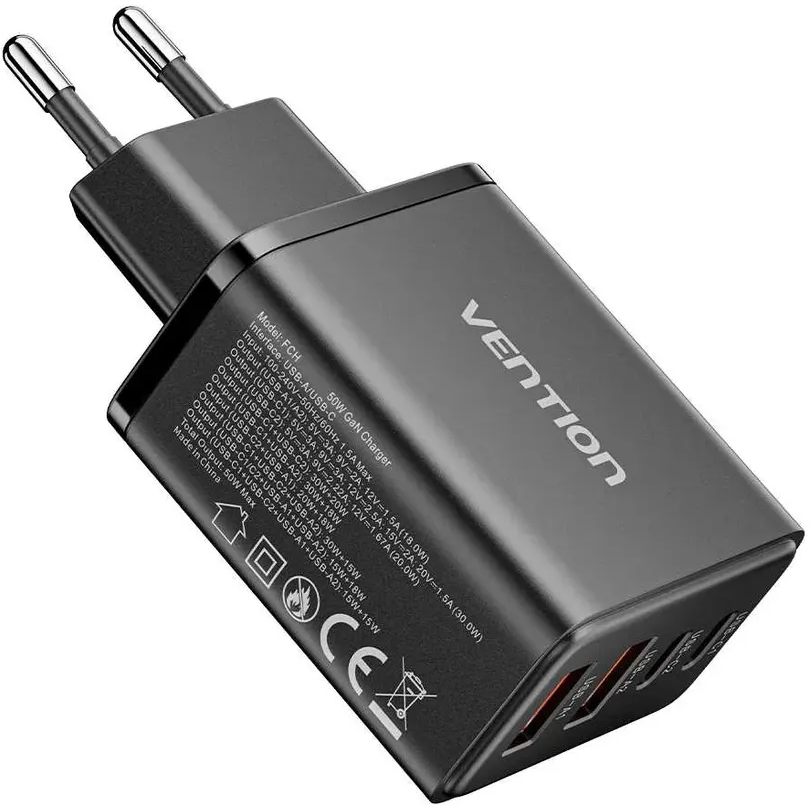 Сетевое зарядное устройство Vention FCHB0-EU - фото 2