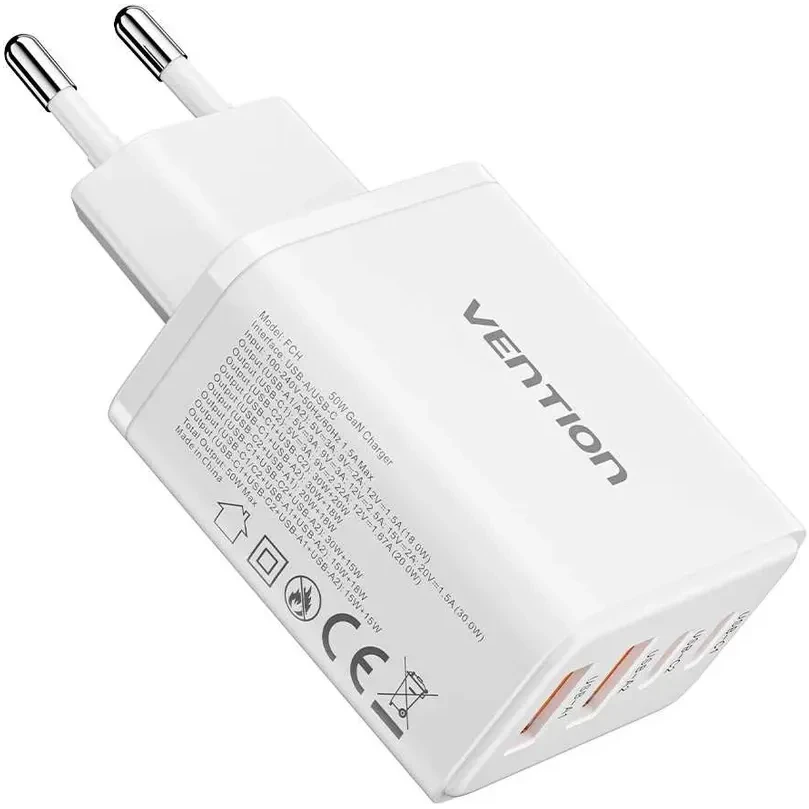 Сетевое зарядное устройство Vention FCHW0-EU - фото 2