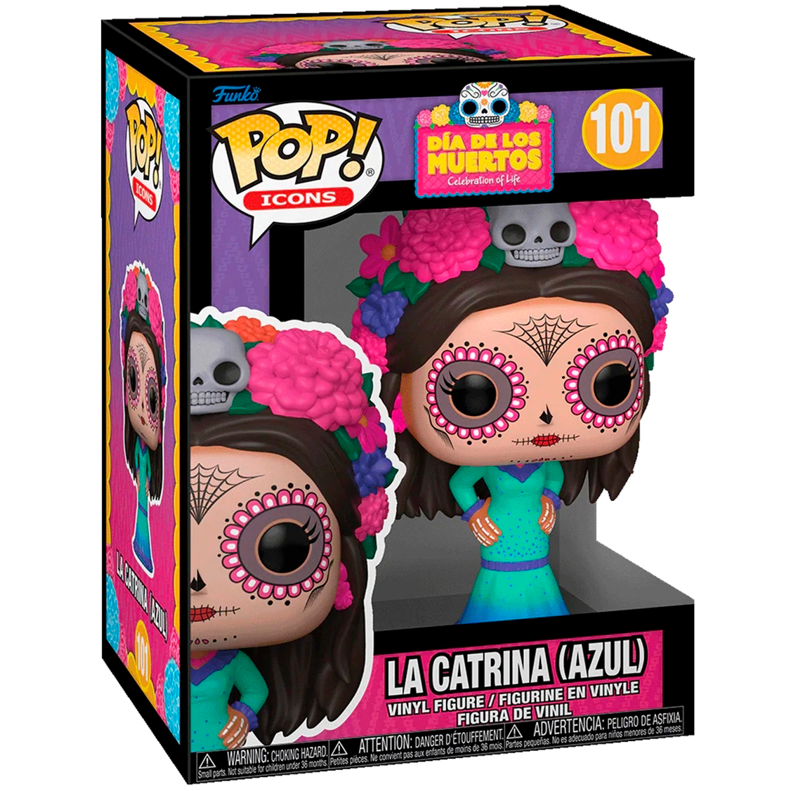 Фигурка Funko POP! Icons Dia De Los Muertos La Catrina (Azul) (101) - 86575 - фото 2