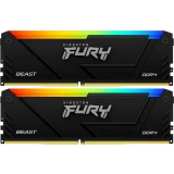 Оперативная память 16Gb DDR4 3200MHz Kingston Fury Beast RGB (KF432C16BB2AK2/16WP) (2x8Gb KIT)