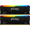 Оперативная память 16Gb DDR4 3200MHz Kingston Fury Beast RGB (KF432C16BB2AK2/16WP) (2x8Gb KIT) - фото 2
