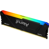 Оперативная память 16Gb DDR4 3200MHz Kingston Fury Beast RGB (KF432C16BB12A/16WP)