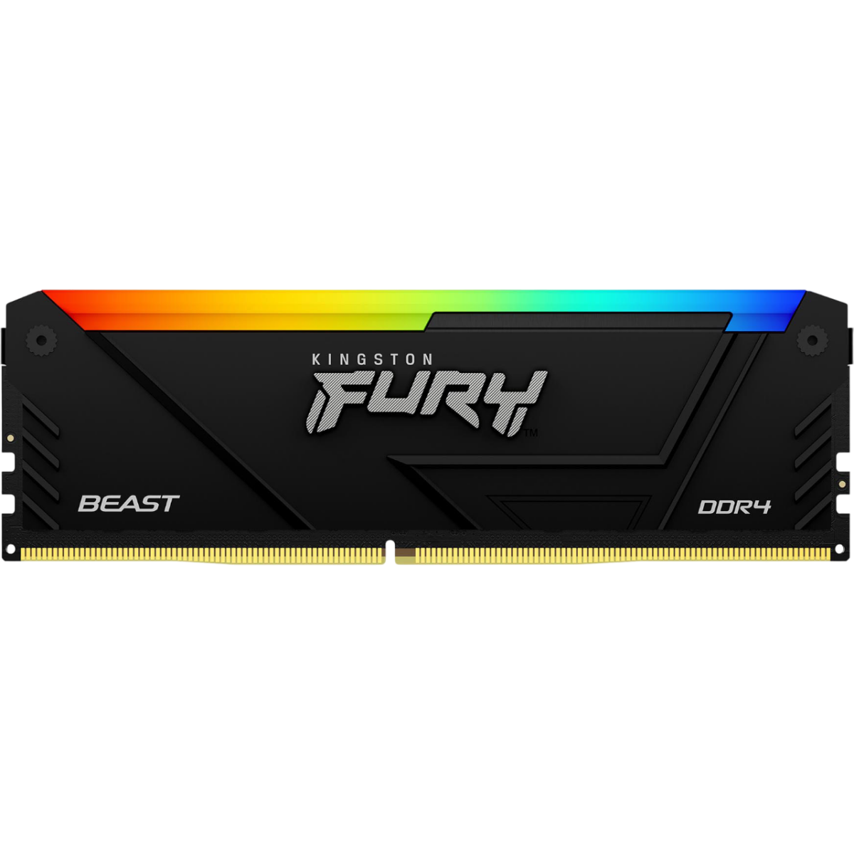 Оперативная память 16Gb DDR4 3200MHz Kingston Fury Beast RGB (KF432C16BB12A/16WP) - фото 2