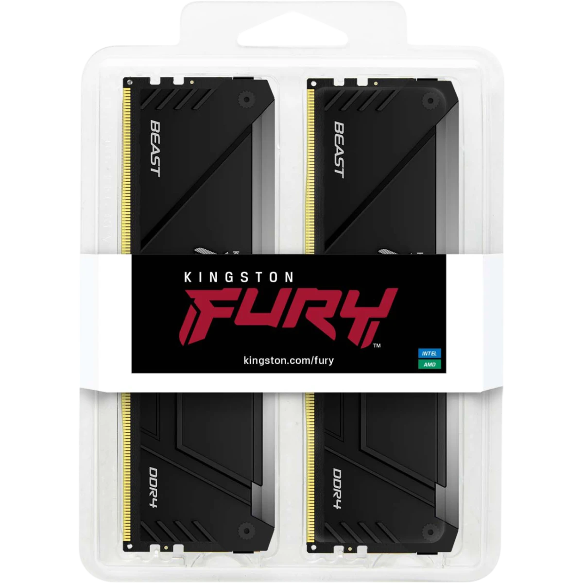 Оперативная память 32Gb DDR4 3200MHz Kingston Fury Beast RGB (KF432C16BB12AK2/32WP) (2x16Gb KIT) - фото 3