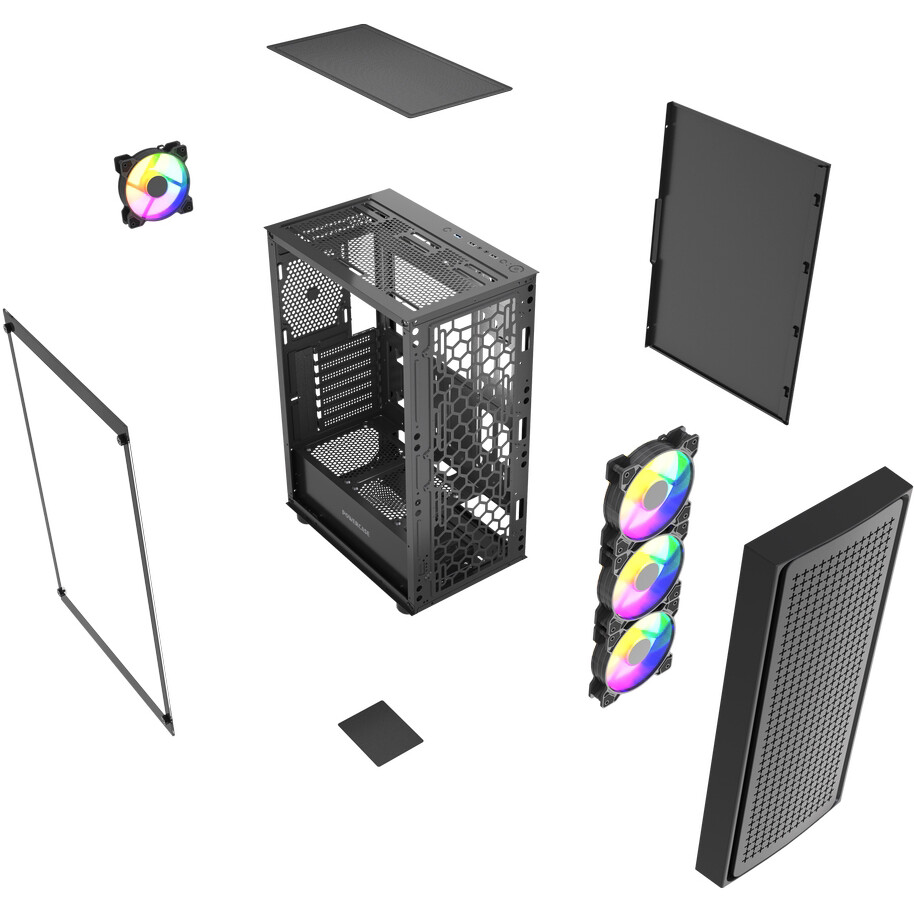 Корпус Powercase Mistral EA20 Black - CMAEA20-L4 - фото 7