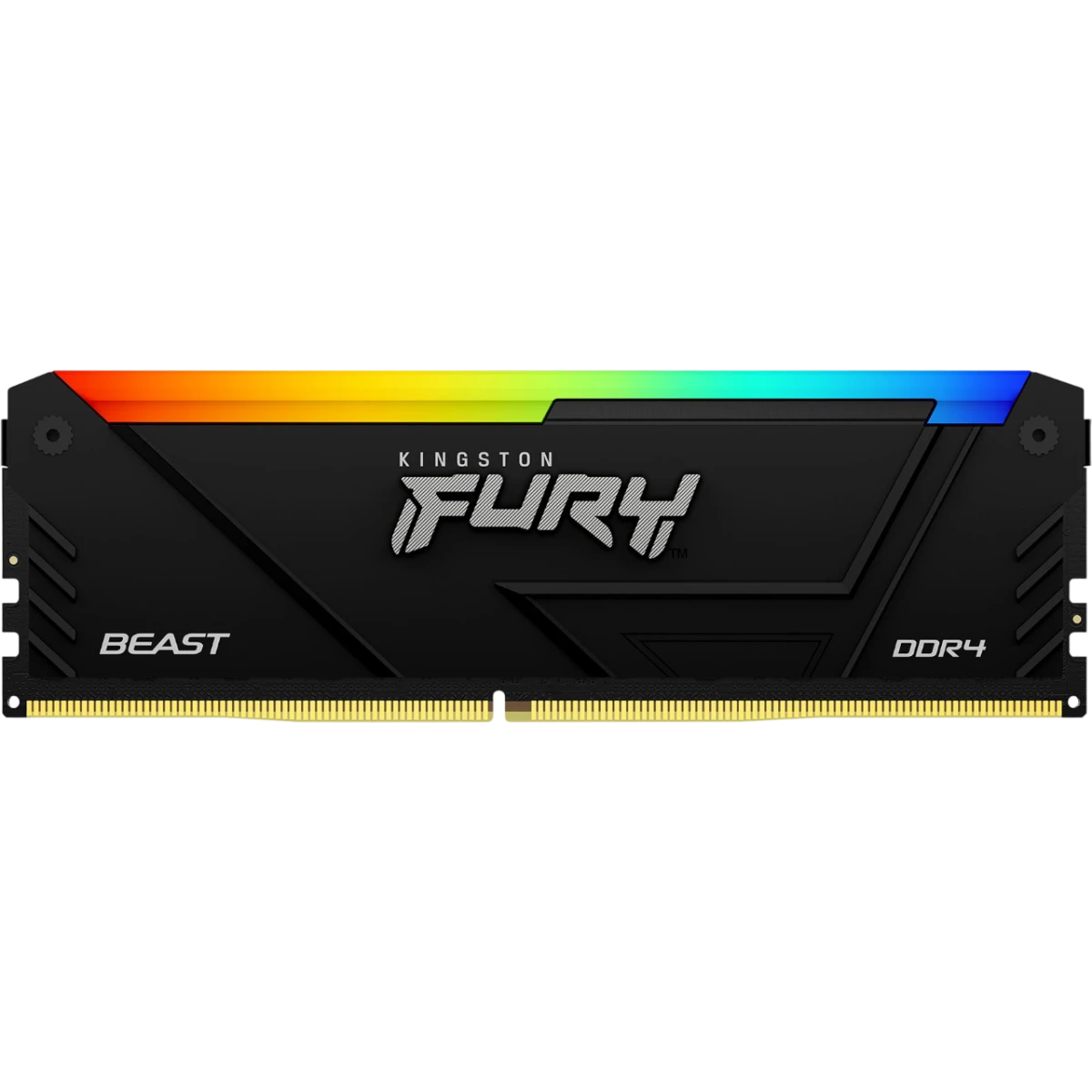 Оперативная память 8Gb DDR4 3200MHz Kingston Fury Beast RGB (KF432C16BB2A/8WP) - фото 2