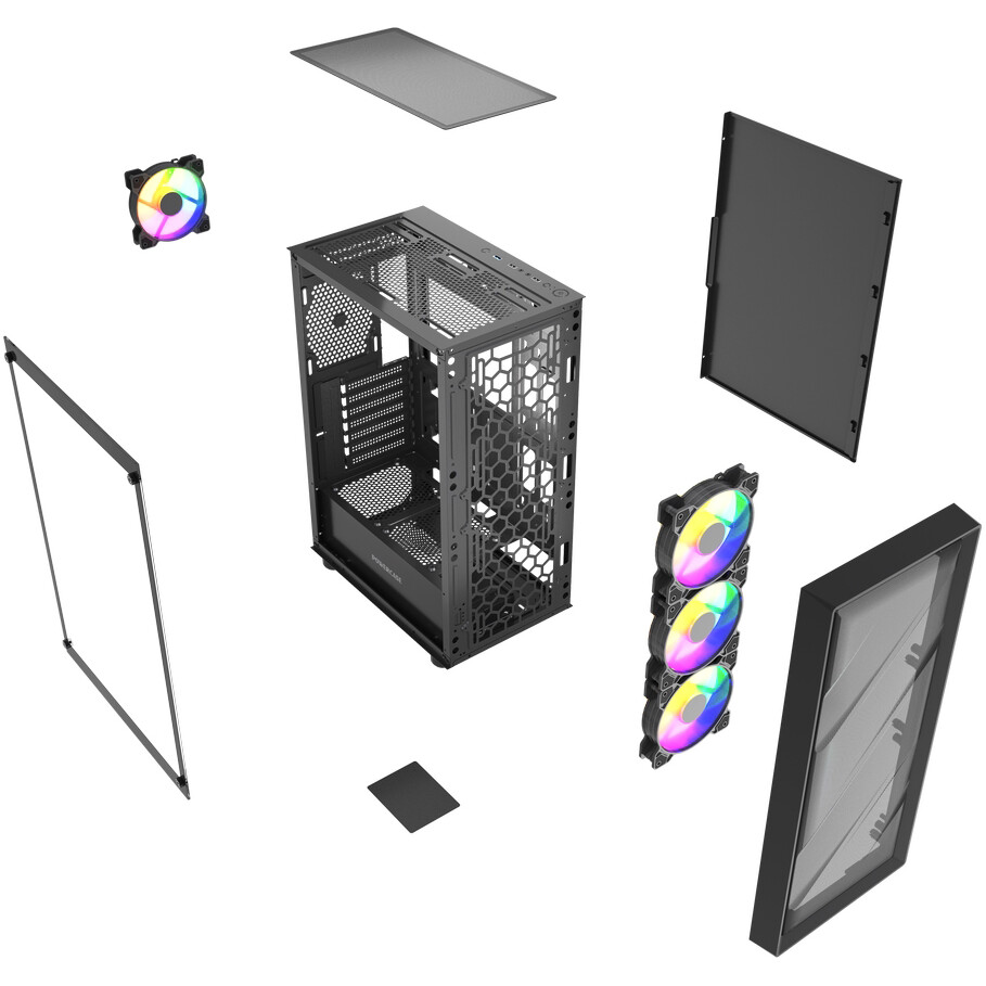 Корпус Powercase Mistral EA21 Black - CMAEA21-L4 - фото 7