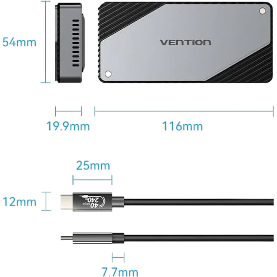 Внешний корпус для SSD M.2 Vention KPZH0 - фото 3