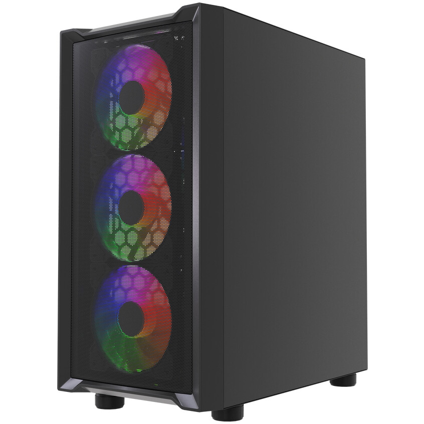 Корпус Powercase Mistral Micro EM19 Black - CMMEM19B-A4 - фото 3