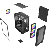 Корпус Powercase Mistral Micro EM19 Black (CMMEM19B-A4)