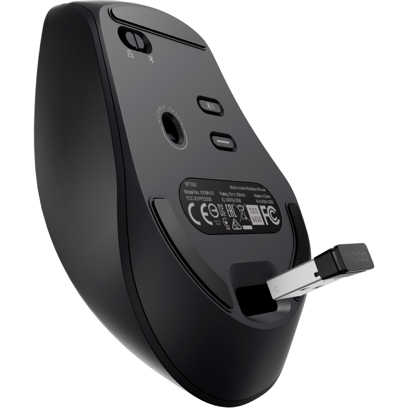 Мышь Rapoo MT550L Black - фото 6