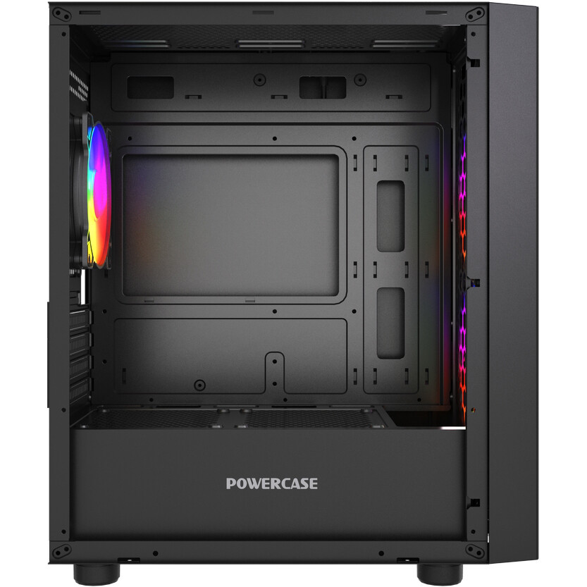 Корпус Powercase Mistral Micro EM20 Black - CMMEM20B-L3 - фото 4