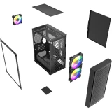 Корпус Powercase Mistral Micro EM20 Black (CMMEM20B-L3)