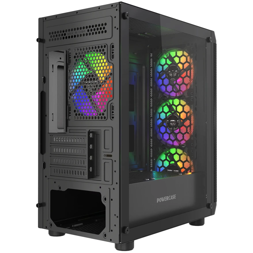 Корпус Powercase Mistral Micro EM22 Black - CMMEM22B-L4 - фото 6