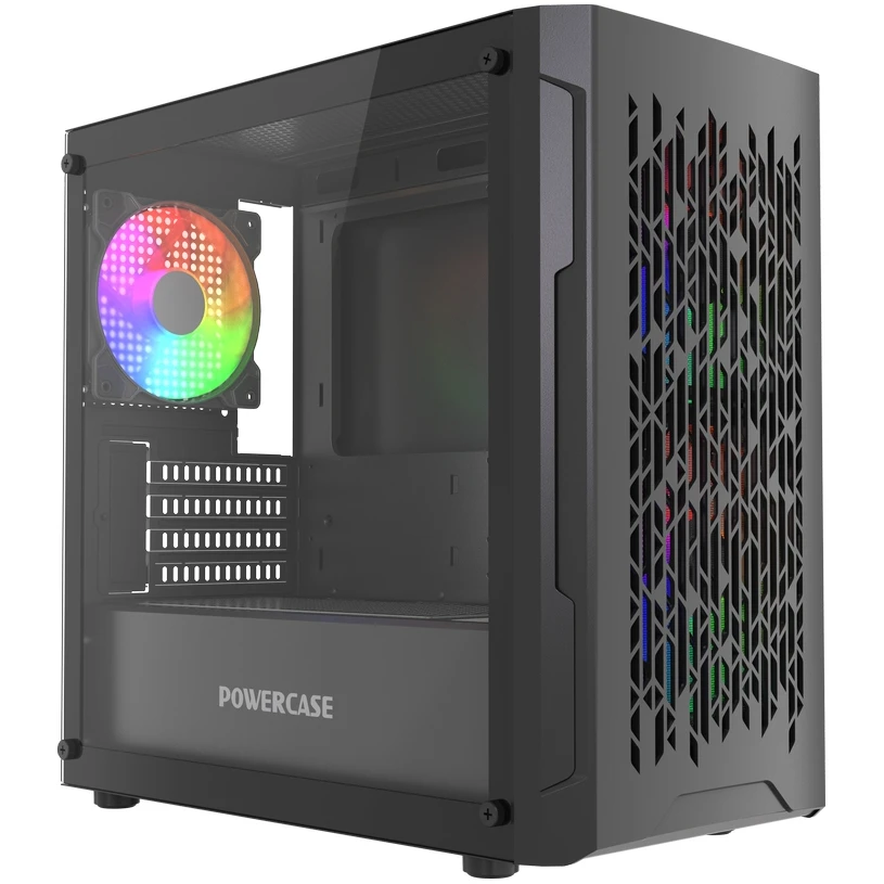Корпус Powercase Mistral Micro D3B ARGB V2 Black - CMMDB-A3-V2