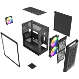 Корпус Powercase Mistral Micro D3B ARGB V2 Black (CMMDB-A3-V2)