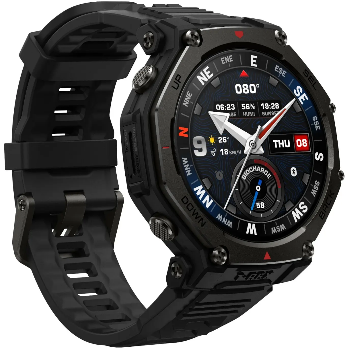 Умные часы Amazfit T-Rex 3 Pro 48mm Tactical Black - 1747201 - фото 3