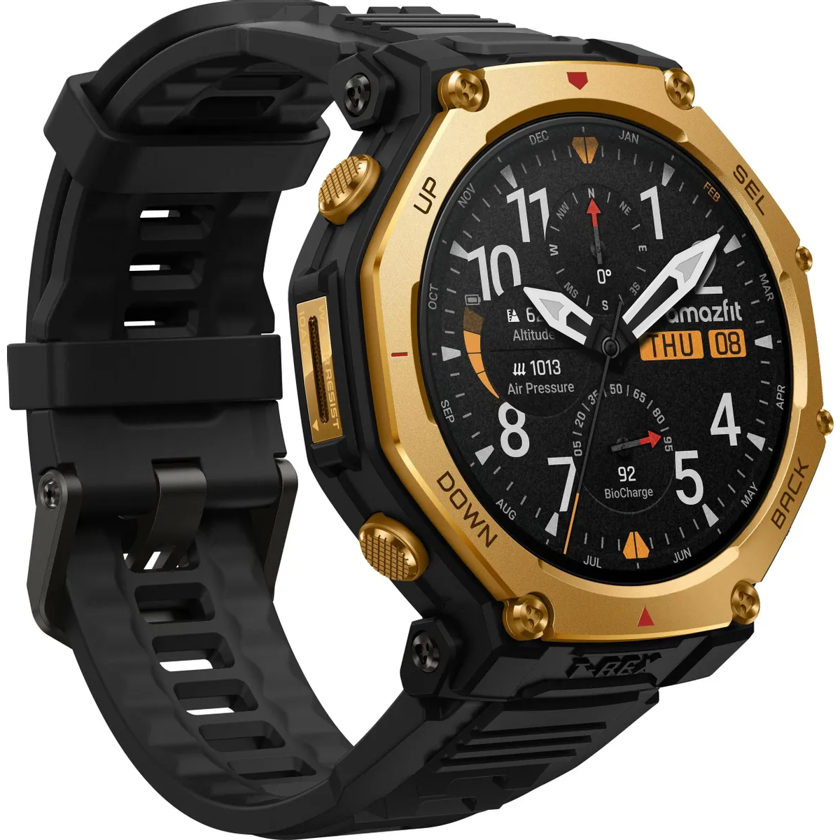 Умные часы Amazfit T-Rex 3 Pro 48mm Black/Gold - 1747223 - фото 3