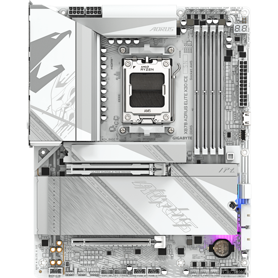 Материнская плата Gigabyte X870 AORUS ELITE X3D ICE