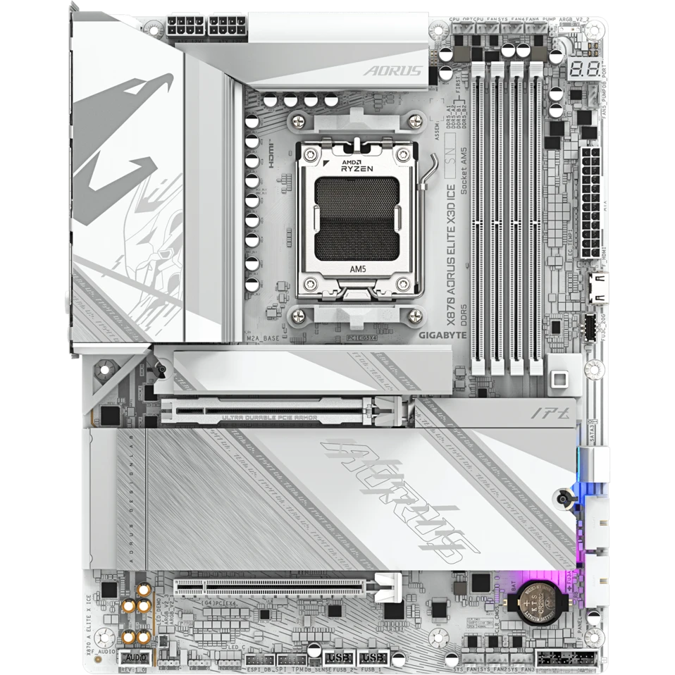 Материнская плата Gigabyte X870 AORUS ELITE X3D ICE - X870 AORUS ELITE X3D ICE/X870 A ELITE X ICE