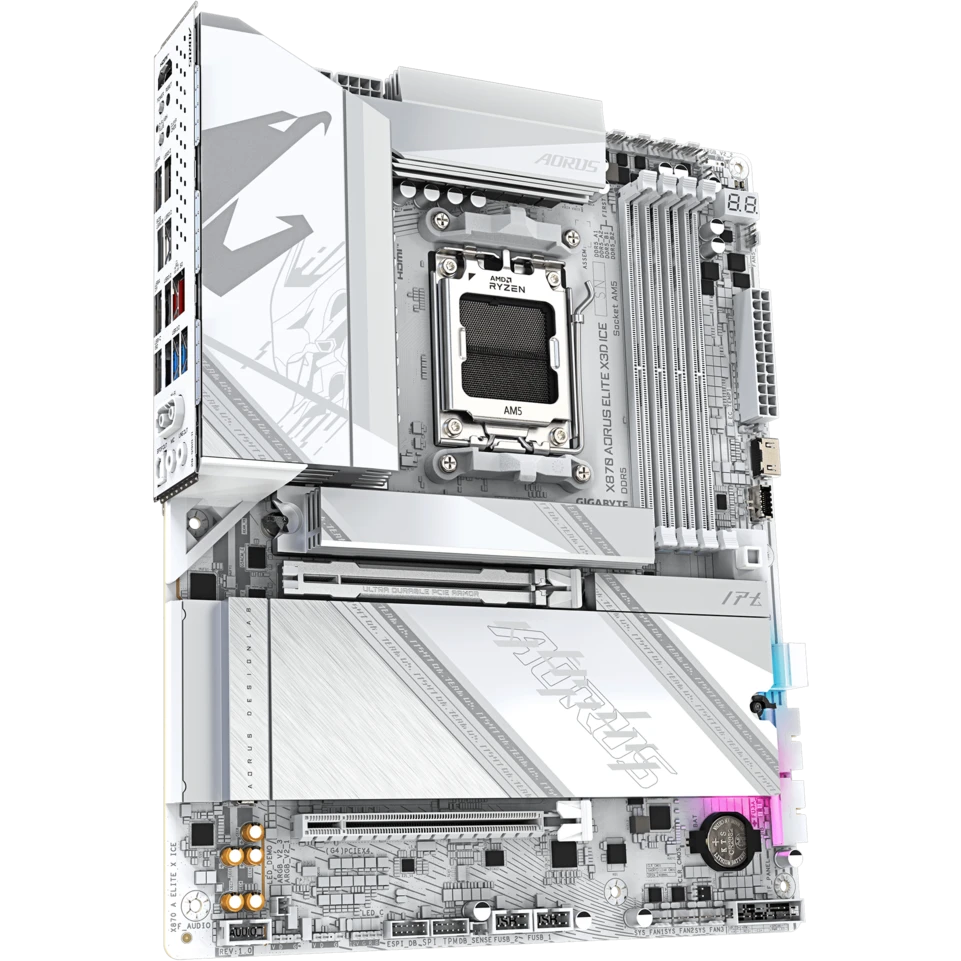 Материнская плата Gigabyte X870 AORUS ELITE X3D ICE - X870 AORUS ELITE X3D ICE/X870 A ELITE X ICE - фото 2