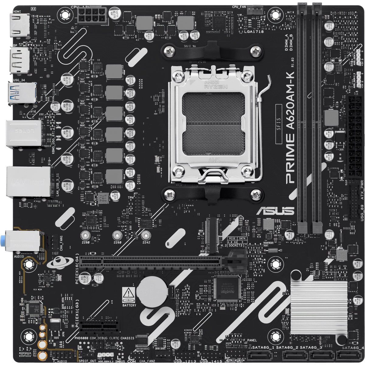 Материнская плата ASUS PRIME A620AM-K