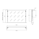 Полка для шкафа/стойки Wize WSH1U