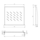 Полка для шкафа/стойки Wize WSB1U